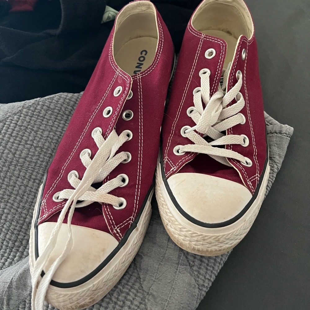 Burgundy Converse